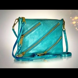 Rebecca Minkoff metallic Moto Rocker Crossbody